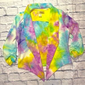 Tie Dye pastel Rainbow blazer